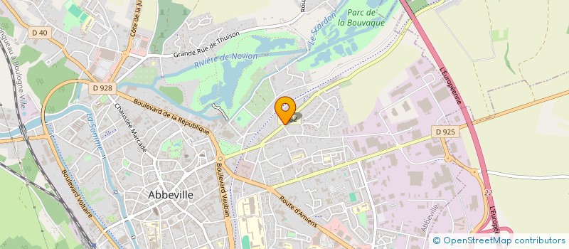 localisation de l'entreprise MPBG à ABBEVILLE