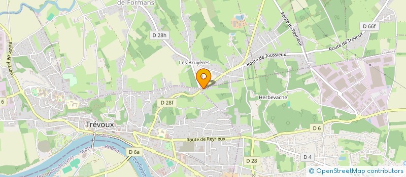 localisation de l'entreprise MPBO ELEC à REYRIEUX