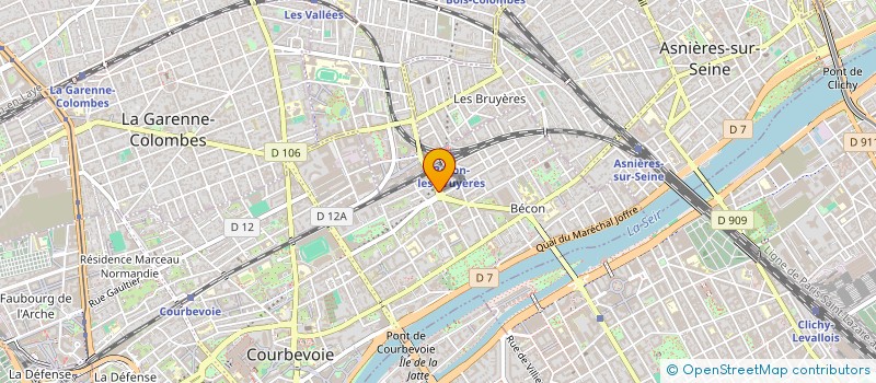 localisation de l'entreprise MPC  COURBEVOIE
