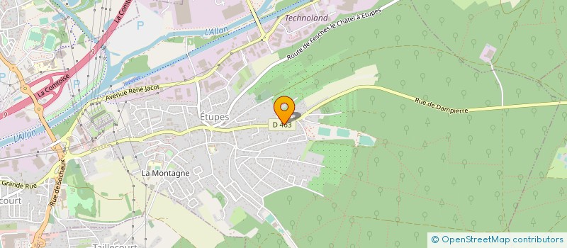 localisation de l'entreprise MPC  ETUPES