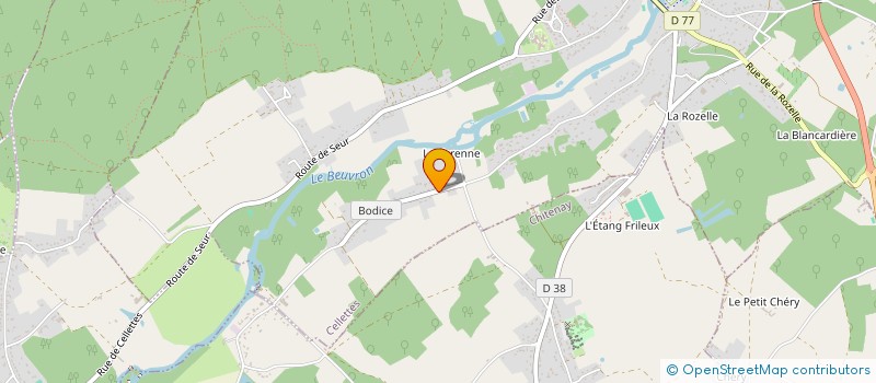localisation de l'entreprise MPC à CELLETTES