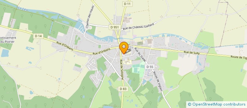 localisation de l'entreprise MPC ALIMENTATION à TIGY