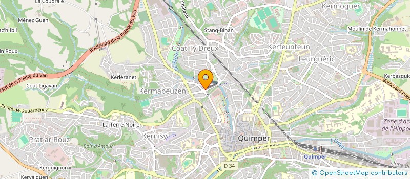 localisation de l'entreprise MPC CERAMIQUE à QUIMPER
