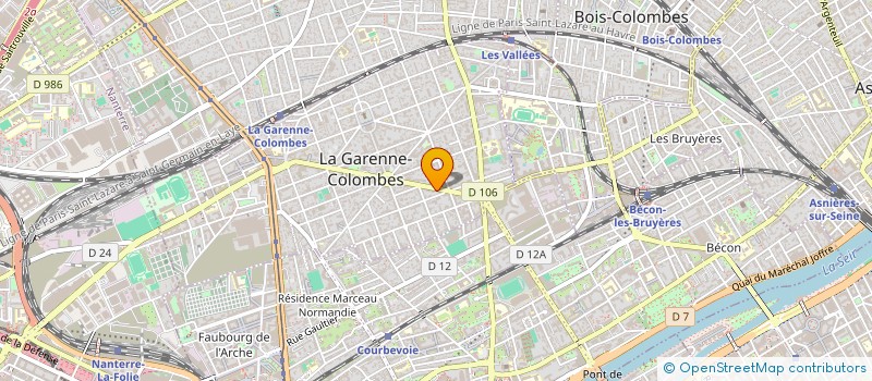 localisation de l'entreprise MPC SARL à LA GARENNE-COLOMBES