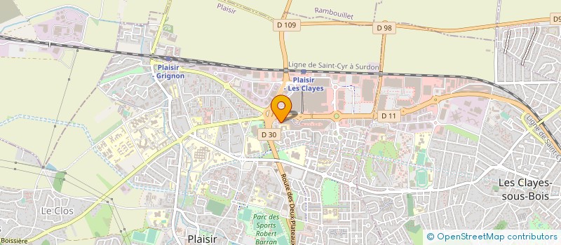 localisation de l'entreprise MPC SUB à PLAISIR