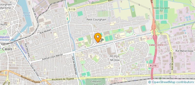 localisation de l'entreprise MPC & TELECOM  CALAIS