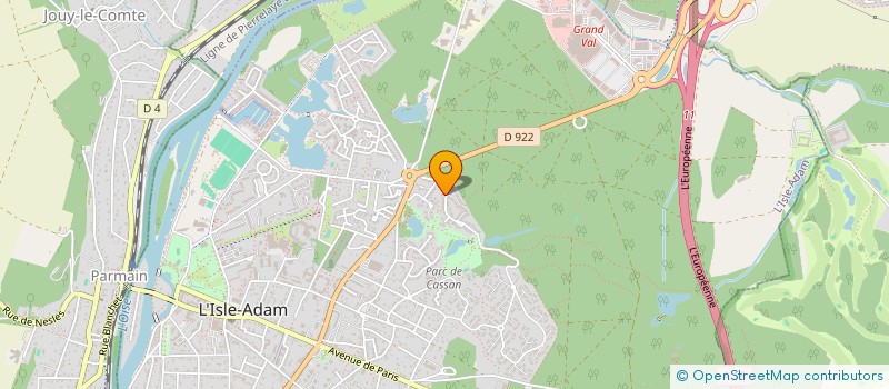 localisation de l'entreprise MPCAPITAL  L'ISLE-ADAM