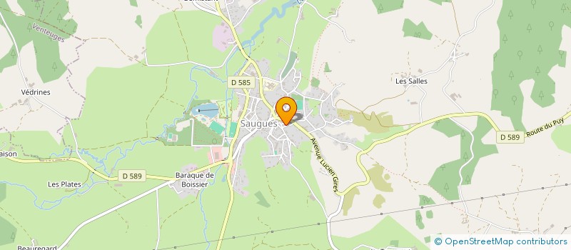 localisation de l'entreprise MPCM  SAUGUES