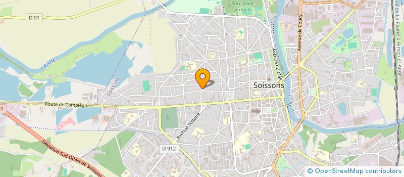localisation de l'entreprise MPCM à SOISSONS