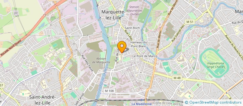 localisation de l'entreprise MPCM  MARQUETTE-LEZ-LILLE
