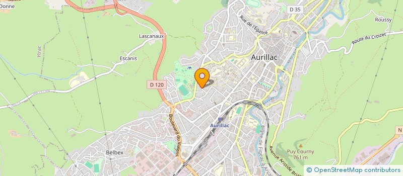 localisation de l'entreprise MPCP à AURILLAC