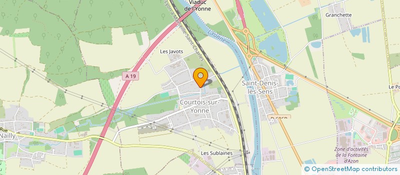 localisation de l'entreprise MPCS  COURTOIS-SUR-YONNE