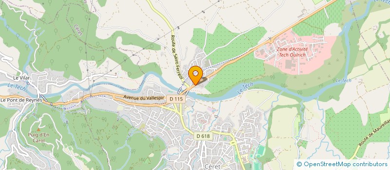 localisation de l'entreprise MPDA  CERET