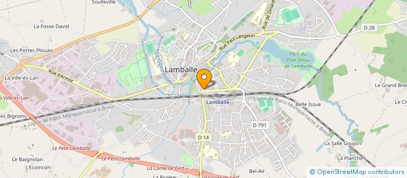 localisation de l'entreprise MPDM IMMOBILIER à LAMBALLE-ARMOR