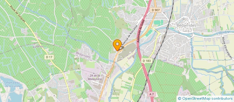 localisation de l'entreprise MPE  BEDARRIDES