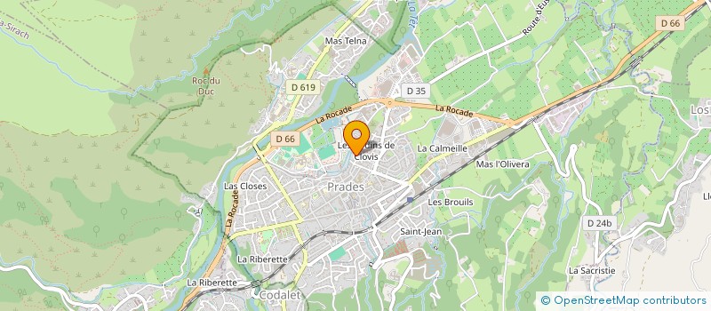localisation de l'entreprise MPE à PRADES