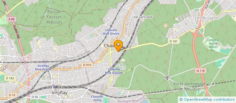 localisation de l'entreprise MPE IMMO à CHAVILLE