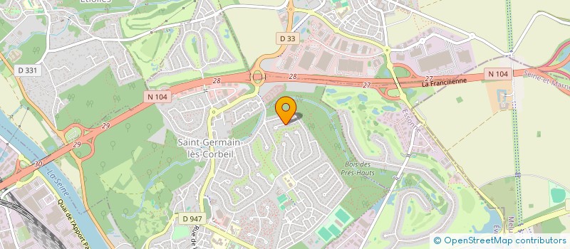 localisation de l'entreprise MPE INVEST  SAINT-GERMAIN-LES-CORBEIL