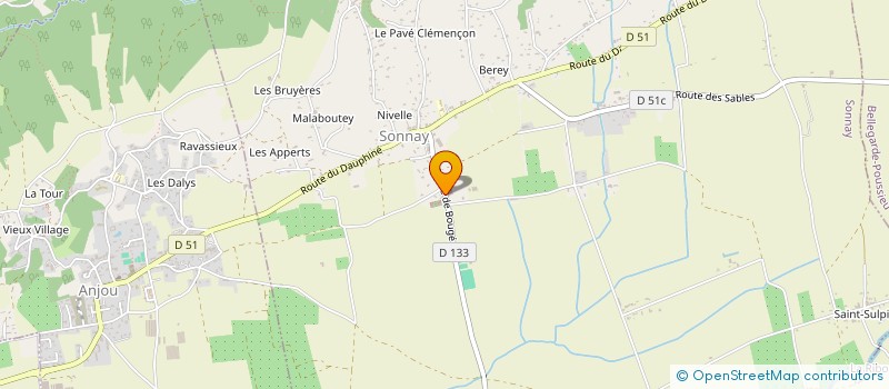 localisation de l'entreprise MPELEC  JARCIEU