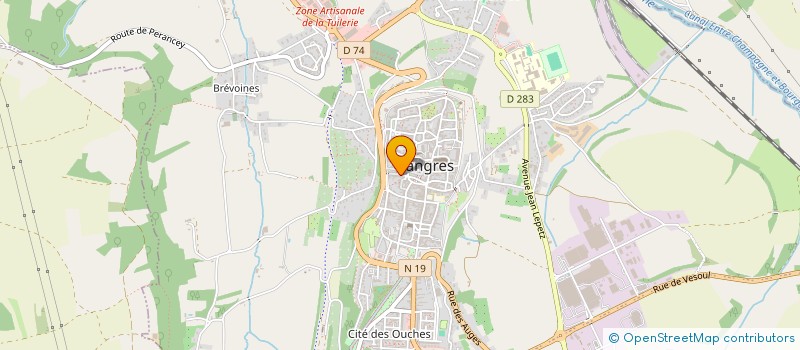 localisation de l'entreprise MPF à LANGRES