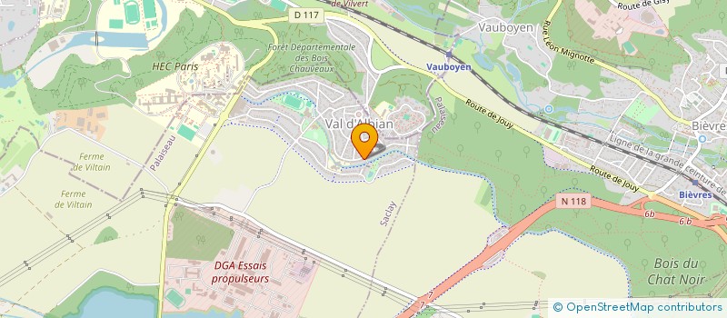 localisation de l'entreprise MPF  SACLAY