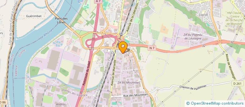 localisation de l'entreprise MPF AUTOMOBILE à VALENCE