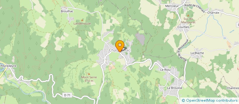 localisation de l'entreprise MPF DISTRIBUTION  CHASPINHAC