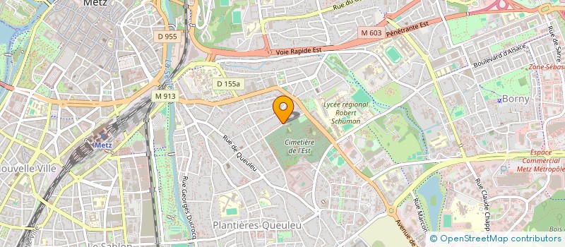 localisation de l'entreprise MPF GENERAL METMAN  METZ