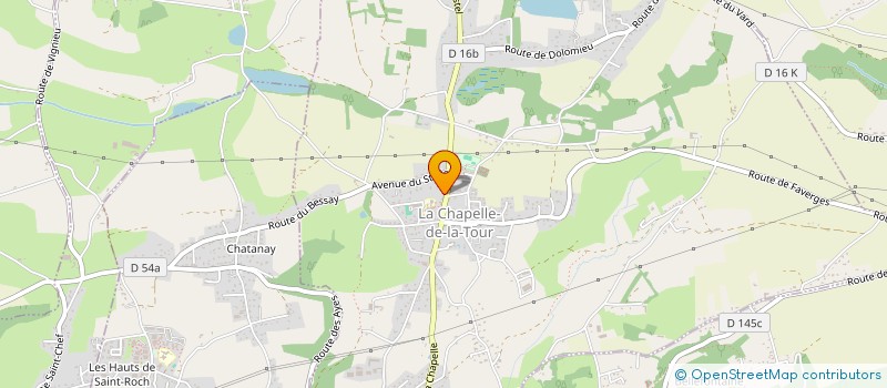 localisation de l'entreprise MPF LES LILAS  LA CHAPELLE-DE-LA-TOUR