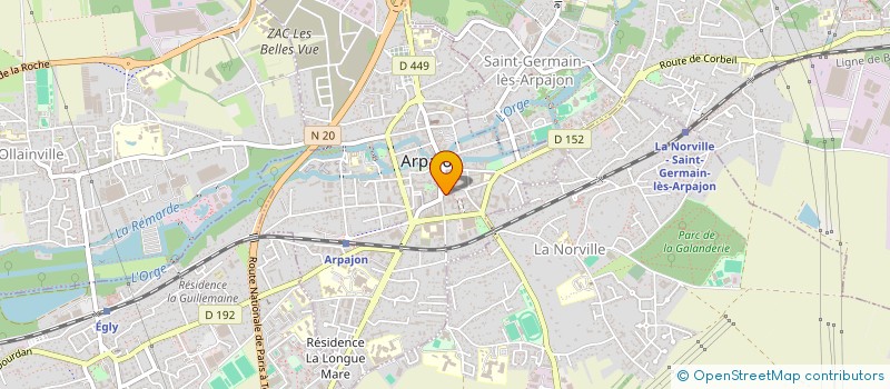 localisation de l'entreprise MPG 2 à ARPAJON