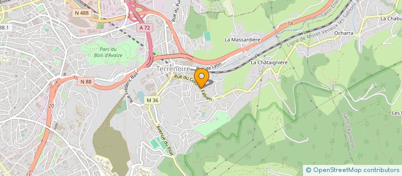 localisation de l'entreprise MPG 42  SAINT-ETIENNE