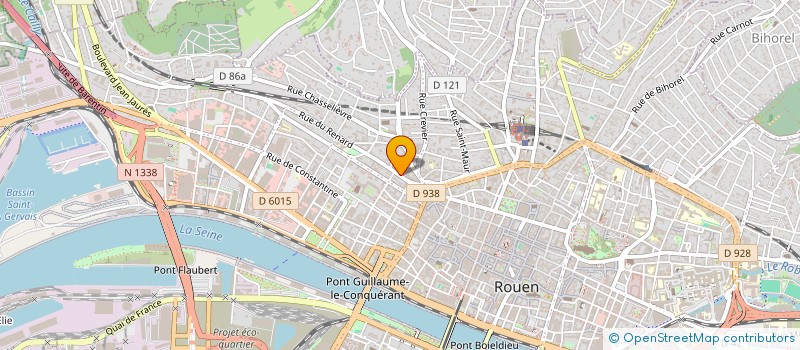 localisation de l'entreprise MPG à ROUEN