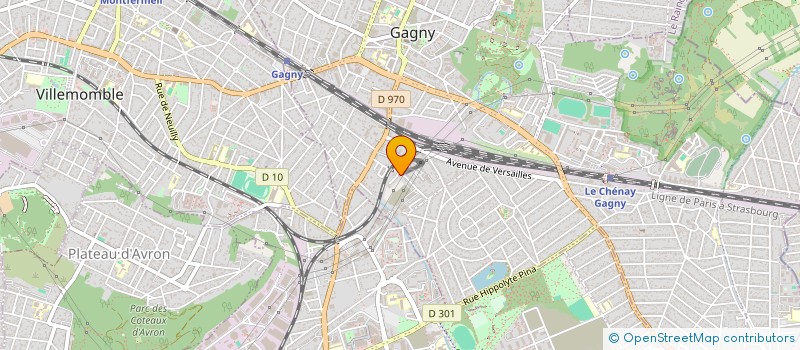 localisation de l'entreprise MPG ANIMATION à GAGNY
