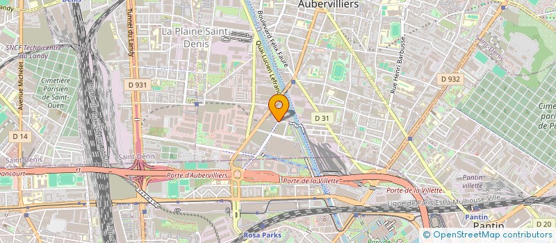 localisation de l'entreprise MPG AUDIT ET EXPERTISE COMPTABLE à AUBERVILLIERS
