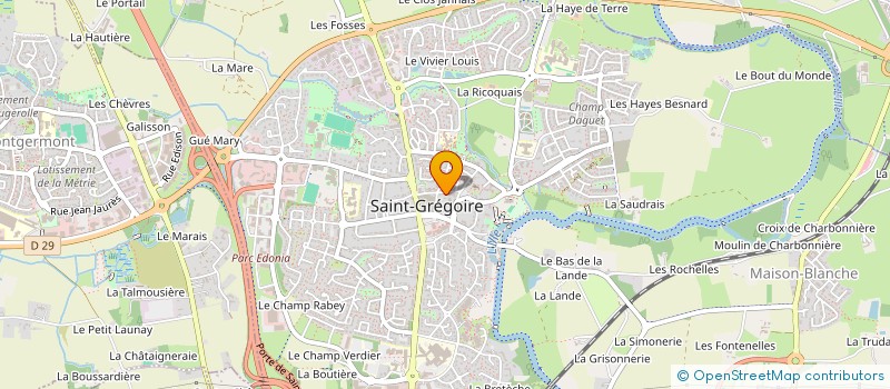 localisation de l'entreprise MPG HOLDING  SAINT-GREGOIRE