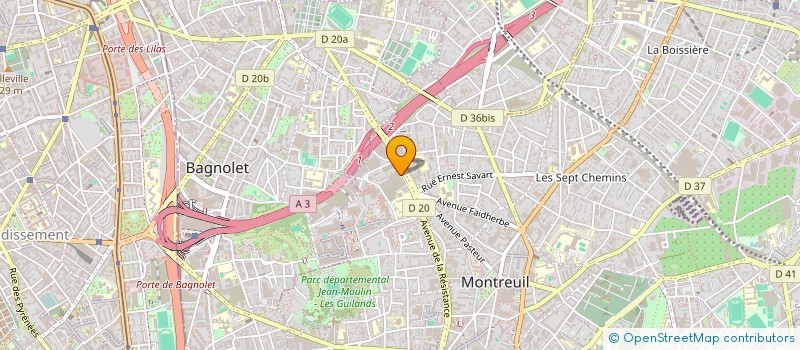 localisation de l'entreprise MPGS MISSION PROTEC GARDIENNAGE SECURITE à MONTREUIL
