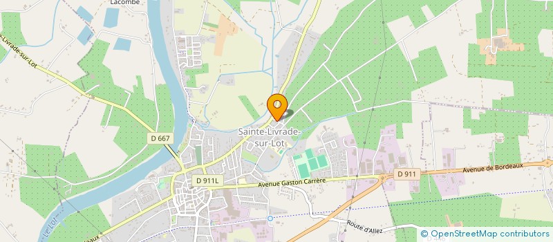 localisation de l'entreprise MPGV DISTRIBUTION à SAINTE LIVRADE SUR LOT