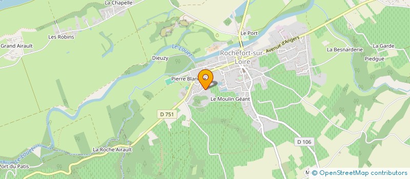localisation de l'entreprise MPH à ROCHEFORT-SUR-LOIRE