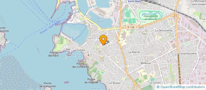 localisation de l'entreprise MPH à SAINT-MALO