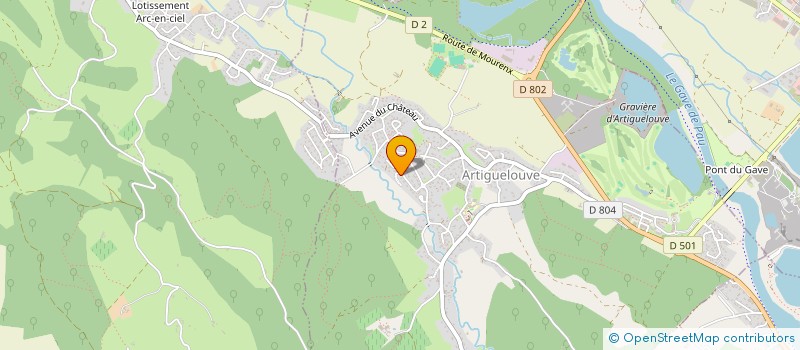 localisation de l'entreprise MPH CONSEIL à ARTIGUELOUVE