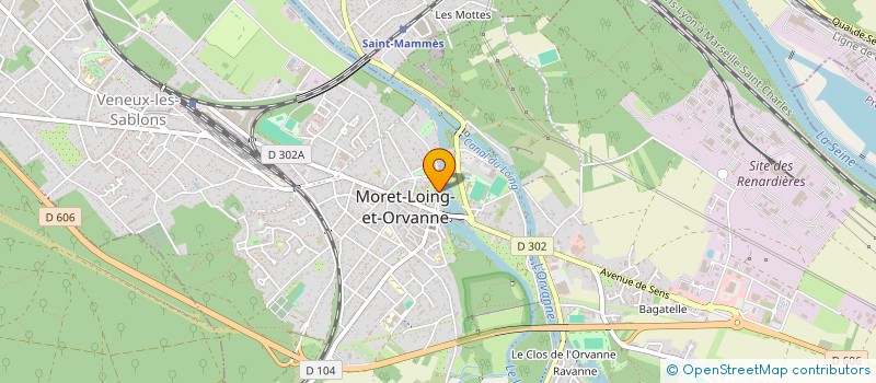 localisation de l'entreprise MPH LES GRANGES  MORET-LOING-ET-ORVANNE