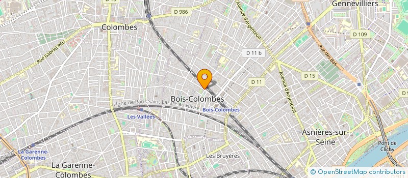 localisation de l'entreprise MPH MEDIAS à BOIS-COLOMBES