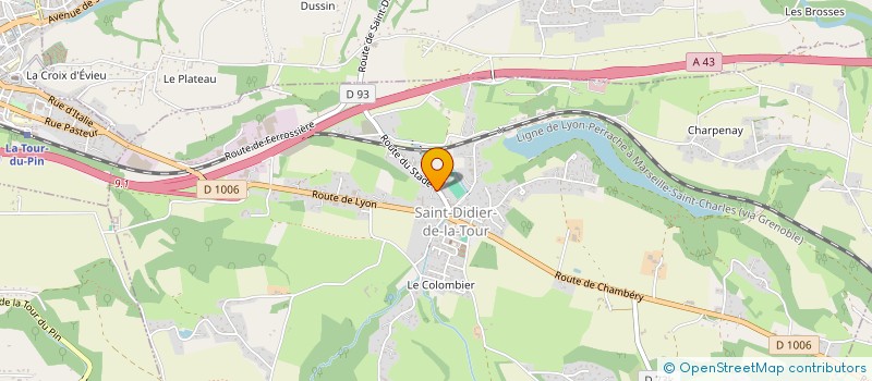 localisation de l'entreprise MPH TRANSPORT  SAINT-DIDIER-DE-LA-TOUR