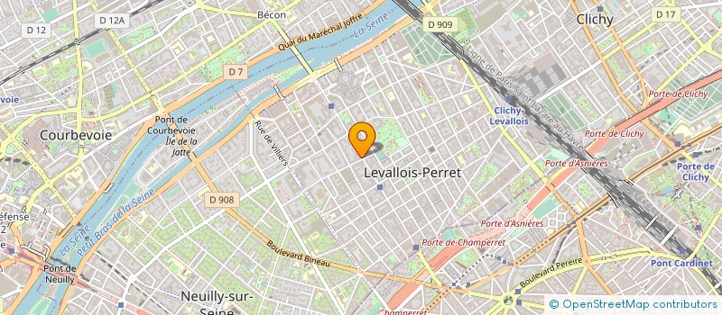 localisation de l'entreprise MPHASIS WYDE à LEVALLOIS-PERRET
