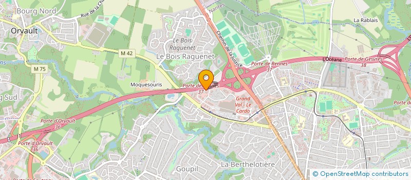 localisation de l'entreprise MPHC à ORVAULT