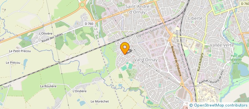 localisation de l'entreprise MPI à LA ROCHE-SUR-YON