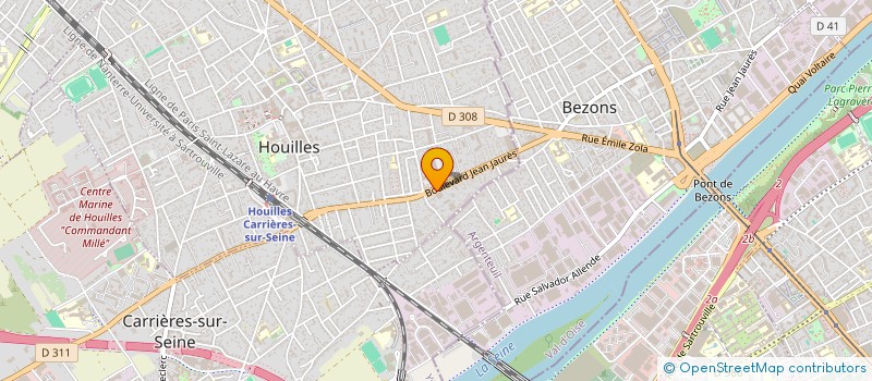 localisation de l'entreprise MPI 78 à HOUILLES