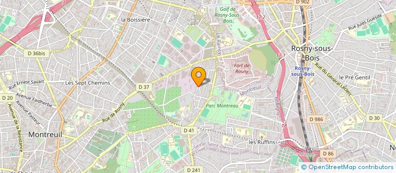 localisation de l'entreprise MPI 94  MONTREUIL