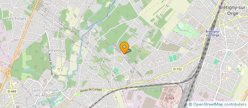 localisation de l'entreprise MPI CALORIFUGE à BRETIGNY-SUR-ORGE