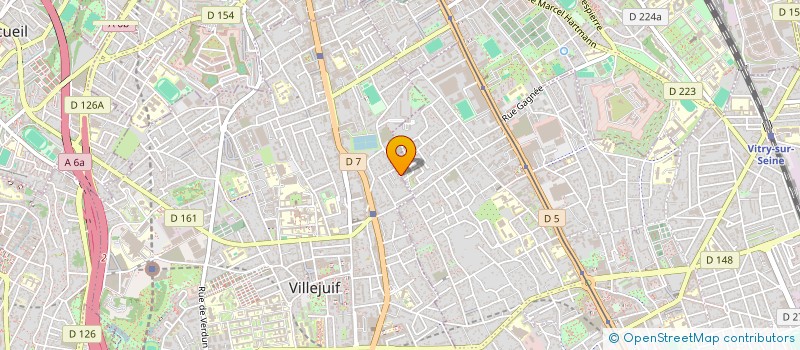 localisation de l'entreprise MPI MAGRO PLATRERIE ISOLATION à VILLEJUIF